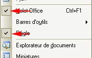 Option afichée